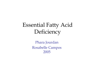 Essential Fatty Acid Deficiency - Nutrition and Food Web Archive
