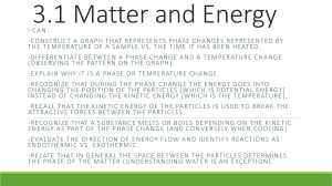 3.1 Matter and Energy