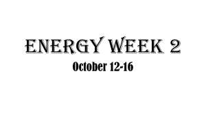 Energy Week 2