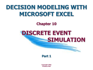 decision modeling with microsoft excel