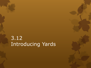 3.12 Introducing Yards