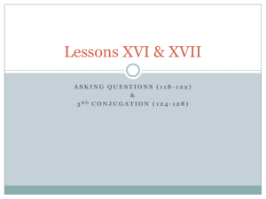 Lessons XVI & XVII