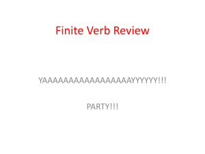 Review 2: Latin Verbs