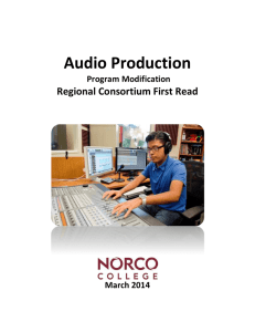 Audio Production Program