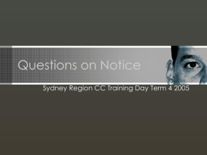 Presentation - Sydney Region School ICT Website