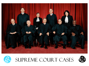 Supreme Court Cases - APUSH with Mr. Johnson