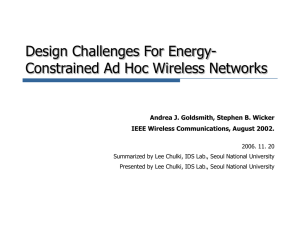 Design Challenges For Energy-Constrained Ad