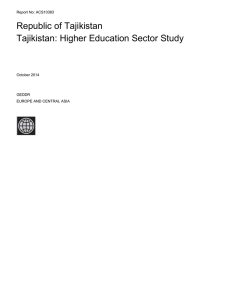 Chapter 1: Overview and performance of the higher education system