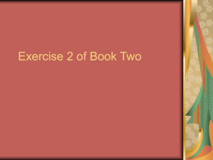 Exercise 2 of Book Two