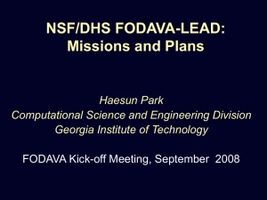 FODAVA Education and Outreach Activities