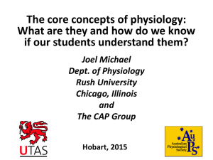 hobart_presentation_v2 - Conceptual Assessment of Physiology