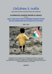 India's official 3 rd and 4 th Periodic Report on the UN CRC was