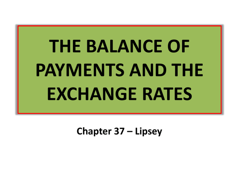 the-balance-of-payments-and-the-exchange-rates