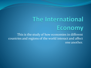 The International Economy