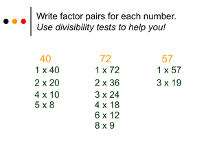 Make a prime factor tree for each number.