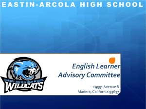 Eastin-Arcola HS: SCHOOL SITE COUNCIL