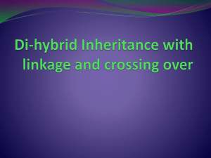 Di-hybrid Inheritance with linkage and crossing over