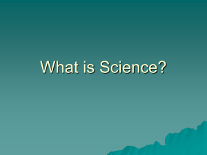 What is Science? - FHS gators love Science