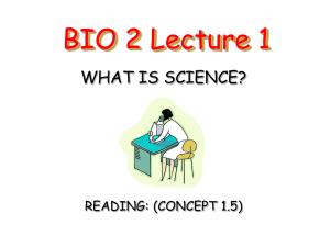 BIO 10 Lecture 1