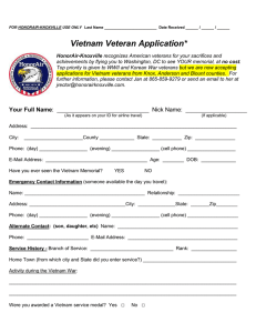 Here is the application for Vietnam Veterans.