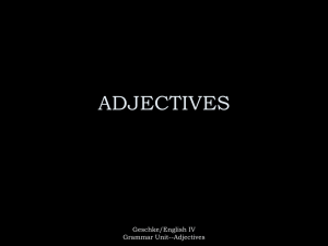 ADJECTIVES