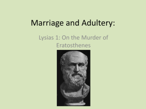 Marriage and Adultery: