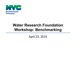Water Research Foundation Workshop: Benchmarking April 23, 2015