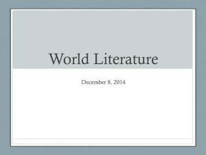 GenLitWK16 - World Literature