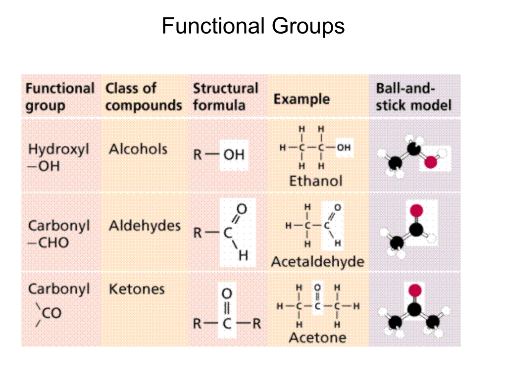 Functional Groups