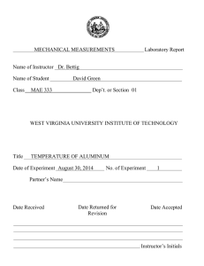 Report template - West Virginia University