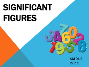 Significant Figures - Xenia Community Schools