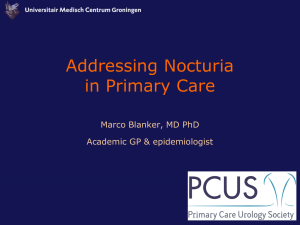 Addressing Nocturia in Primary Care
