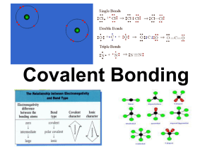 Chapter 9 Covalent Bonding