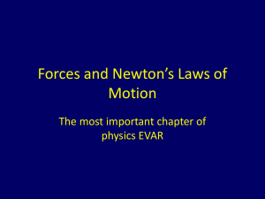 Forces and Newton's Laws of Motion