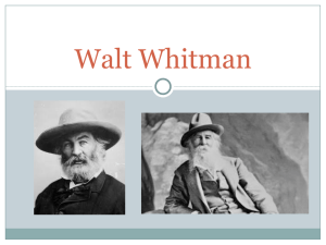 Walt Whitman - One Classroom