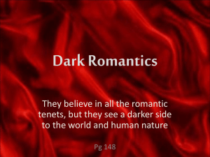 Dark romantics & Whitman notes