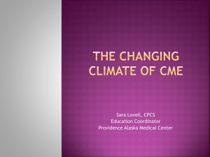 The Changing Climate of CME