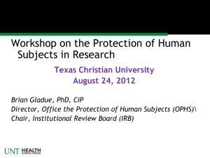 Workshop Slides - Research - Texas Christian University