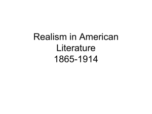 Realism - PowerPoint