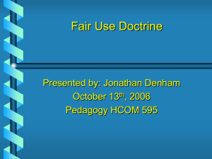 Fair Use Doctrine