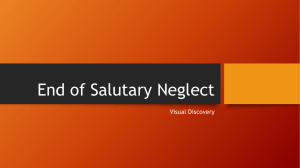 End of Salutary Neglect