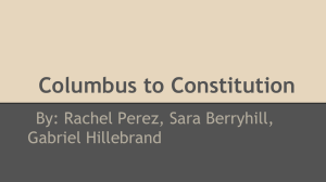 Columbus to Constitution