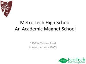 Why Metro? - Phoenix Union High School District