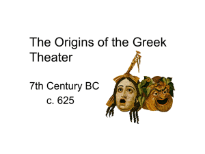 The Origins of the Greek Theater