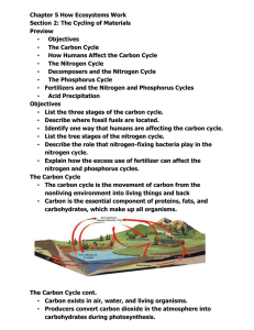 Chapter 5 How Ecosystems Work Section 2: The Cycling of