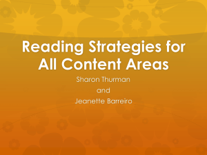 Reading Strategies for All Content Areas