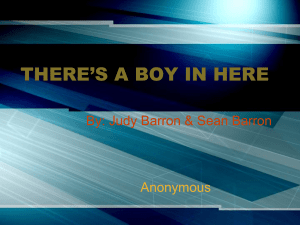 there's a boy in here - College of Education
