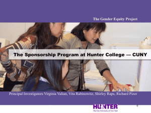 Vita Rabinowitz, Hunter College, City University of New York