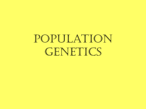 Population GENETICS - Brookwood High School