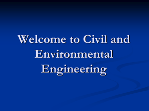 Welcome to Civil and Environmental Engineering